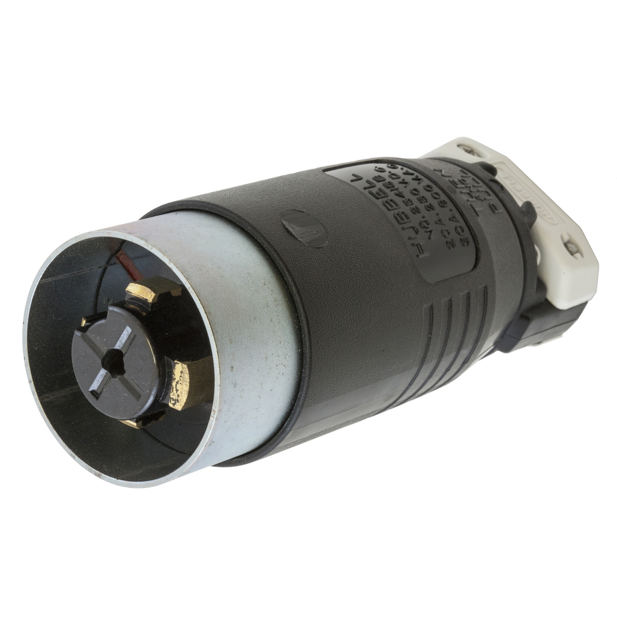 Product image for Plug HBLock male cable 4P 30A 600V noir