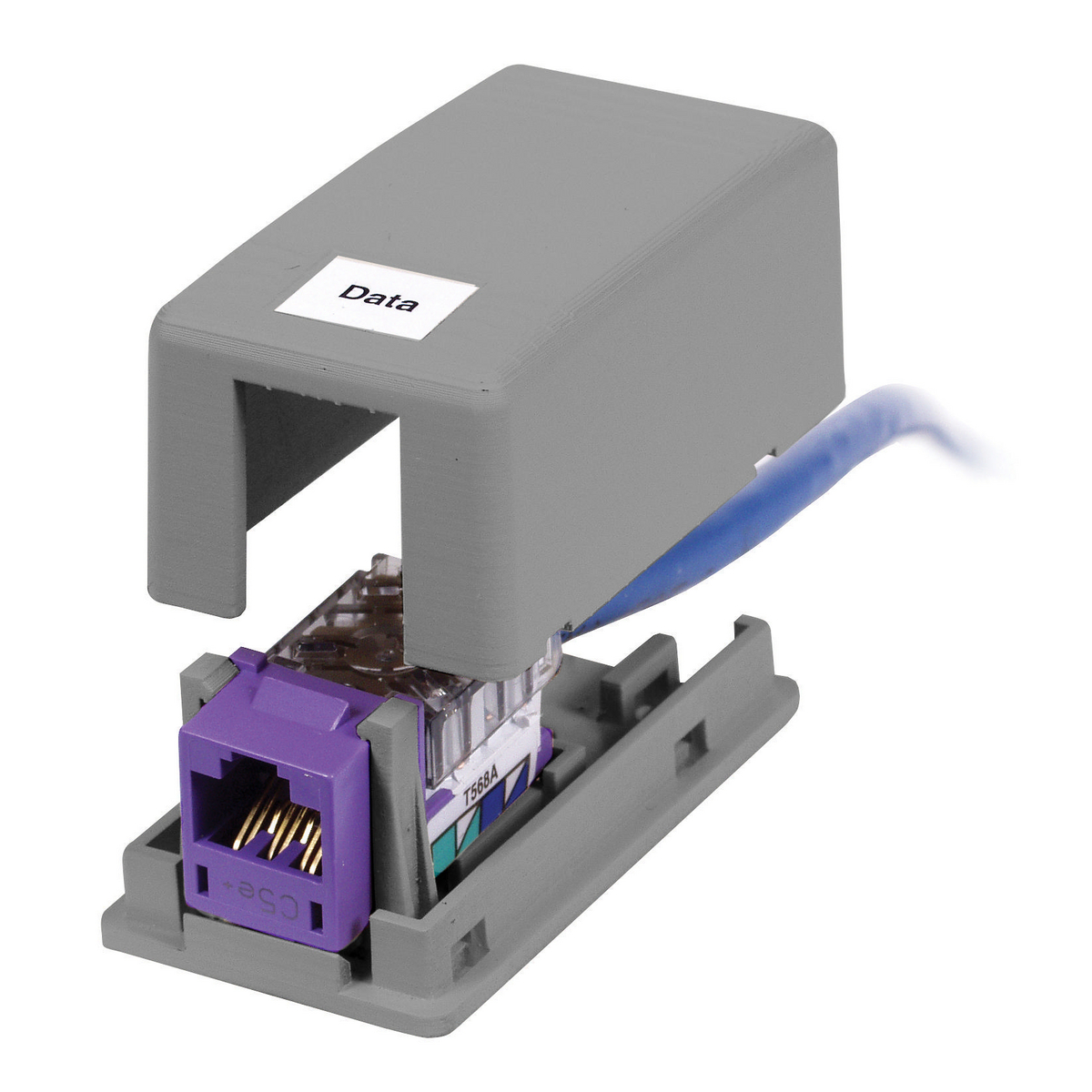 Product image for HOUSING, SURFACE MOUNT,1 PORT,GY (MS90)