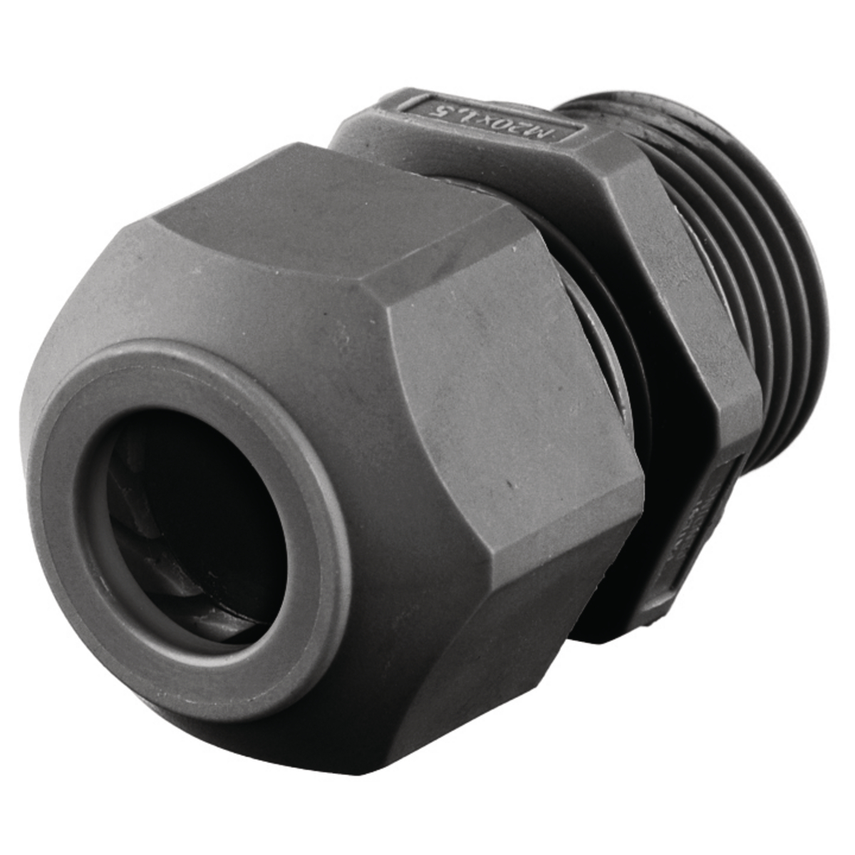 Product image for Connector cord straight male nylon black M16 0.11-0.31"