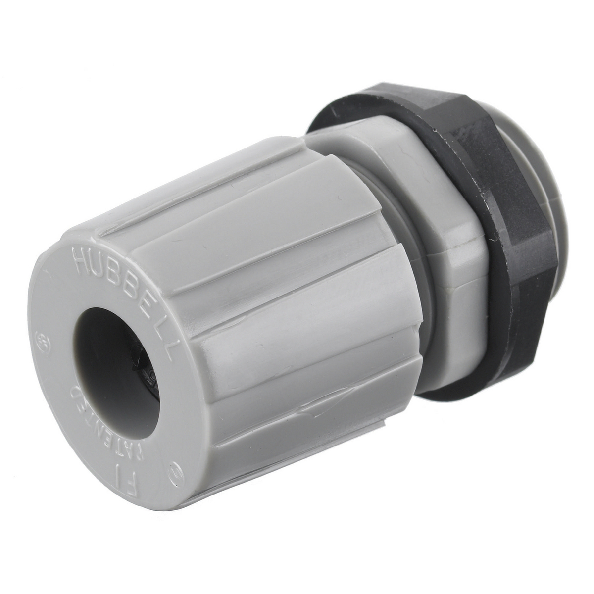 Product image for Connector cord straight male nylon grey 1/4" NPT 0.14-0.2"