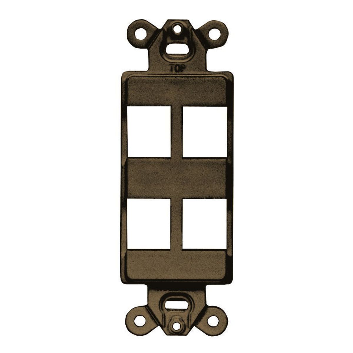 Product image for PLATE, DECORATOR FRAME,4PORT,BN (MS90)