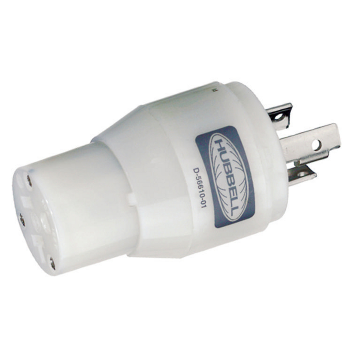 Product image for Adaptor 1-piece 2-pole 20/30A 125V nylon white