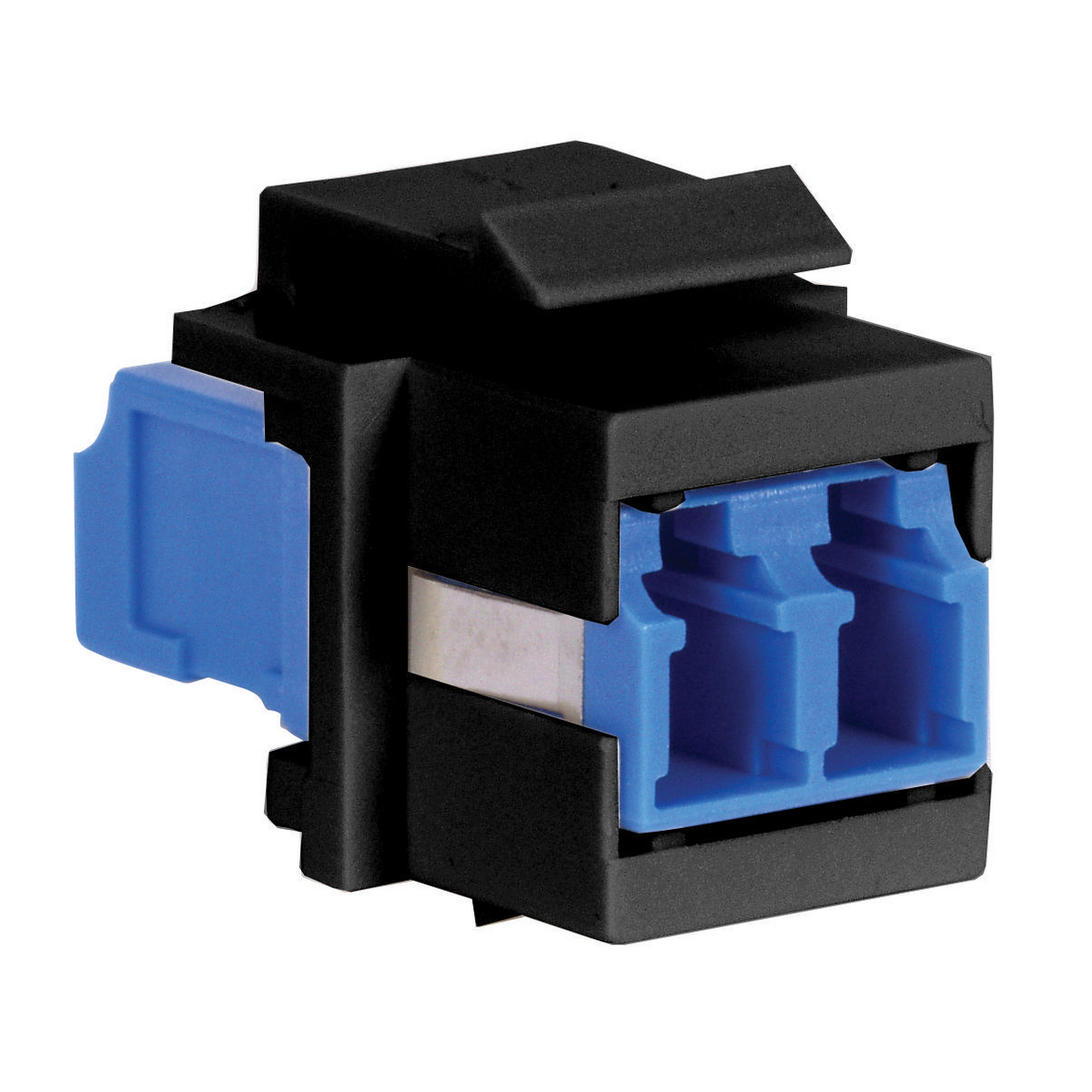 Product image for FIBER, SNAP-FIT,FLSH,LC DUPLX,AQ,ZIRC,BK