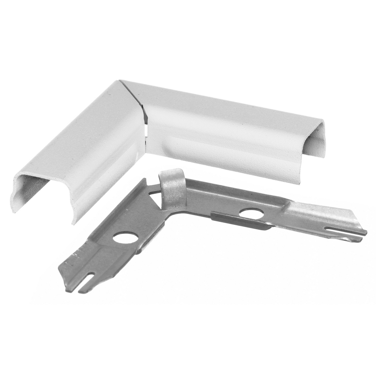 Product image for HUB HBL511W RACEWAY ELBOW 90 DEG FLAT WHITE
