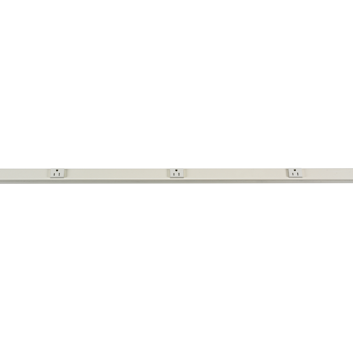 Product image for Pre-section 6" spacing 6-receptacle steel 15A ivory 3'