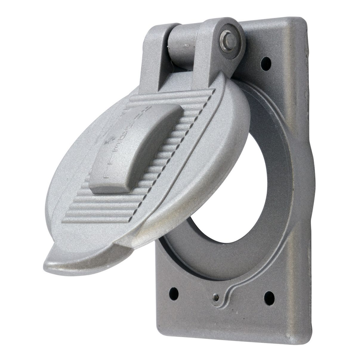 Product image for Cover WP+door single receptacle 30A ALU