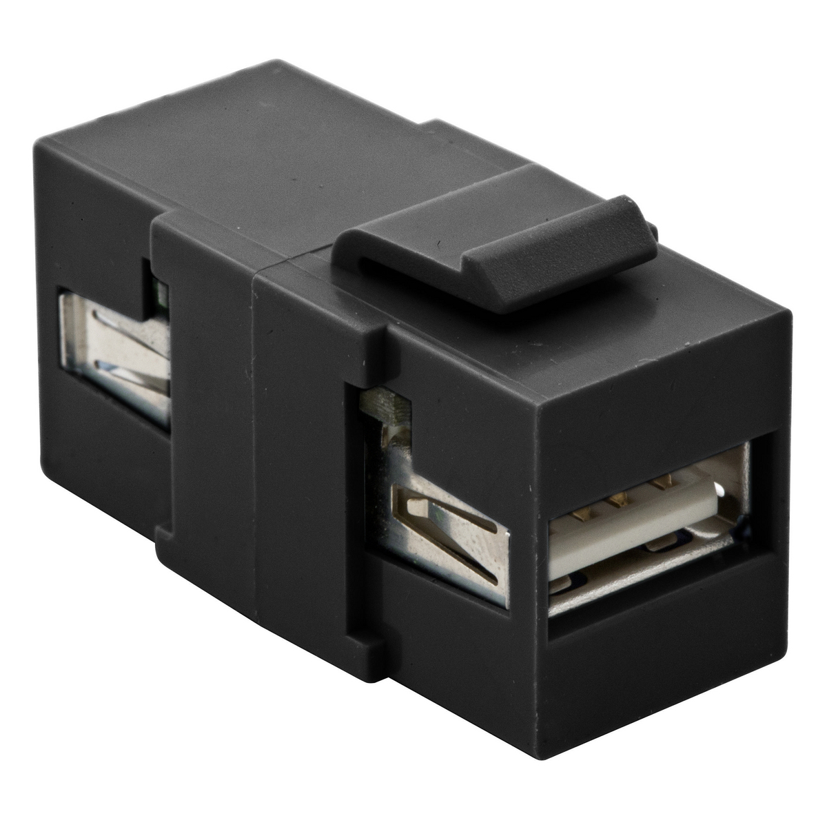 Product image for SNAP-FIT, KEYSTONE,USB, V 3.0,A TO A,BK