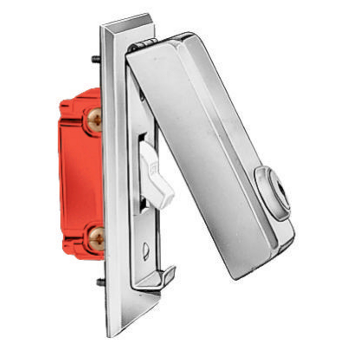 Product image for Cover locking straight cylinder type dull chrome