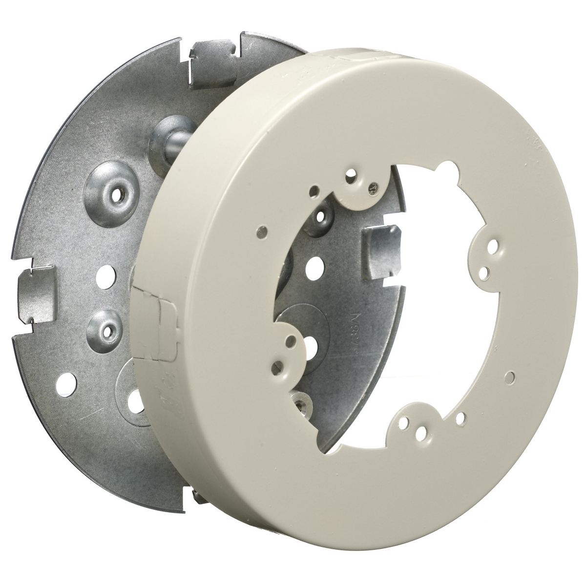 Product image for HUB HBL5738IVA BOX FIXTURE RACEWAY FOR 500/ 700/ 750 SERIES ROUND 4.75" DIAM IVORY