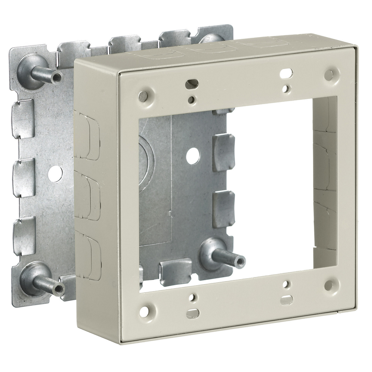 Product image for HUB HBL57472IVA RACEWAY 500/750 SER 2G SHALLOW DEVICE BOX IVORY