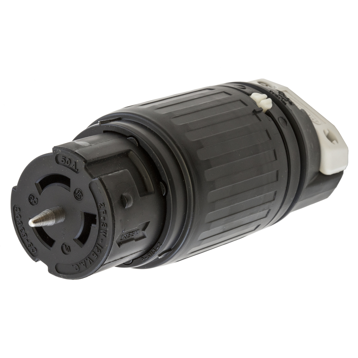 Product image for Connector nylon 2P3W 125V 50A black/white