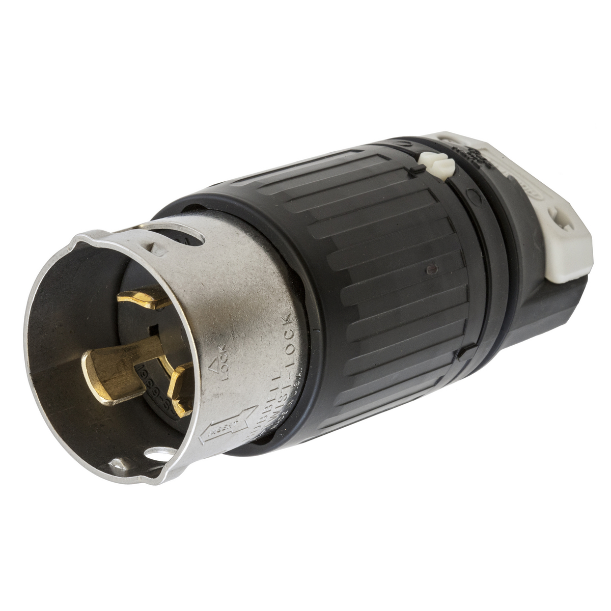Product image for Plug nylon 2P3W 125V 50A black/white Twist-Lock