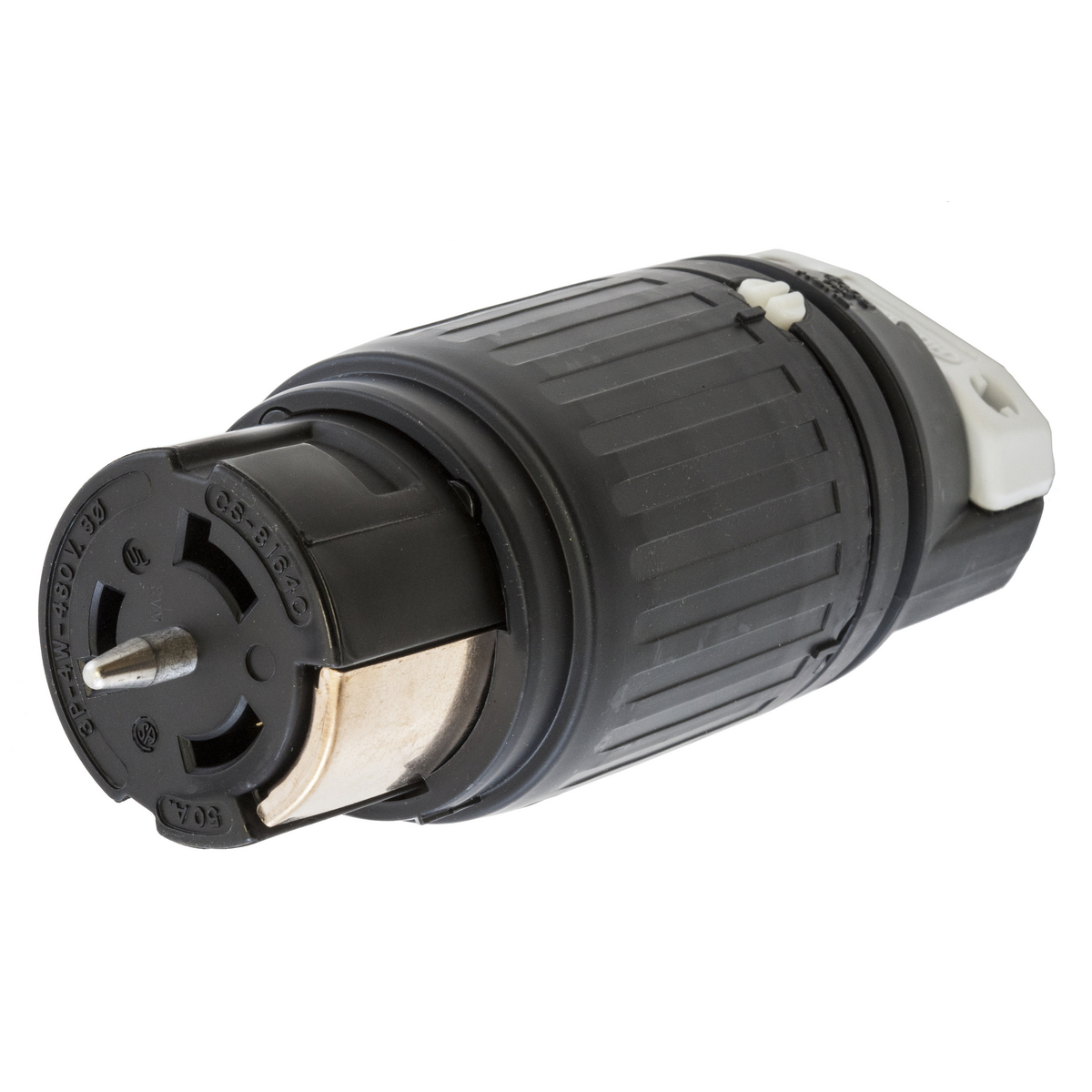 Product image for Connector nylon 3P4W 3..480VAC 50A black/white