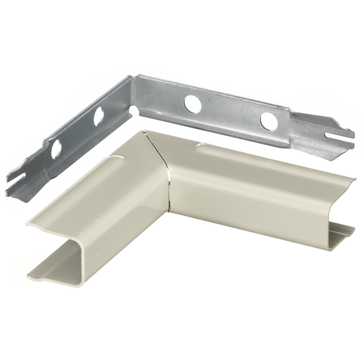 Product image for HUB HBL717IVA RACEWAY 750 SERIES INT ELBOW IVORY