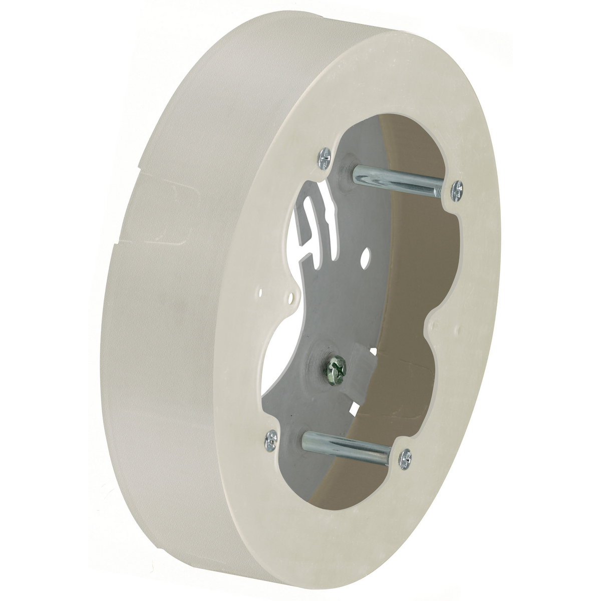 Product image for Box retrofit fire alarm detector ivory 6.5x1.62"
