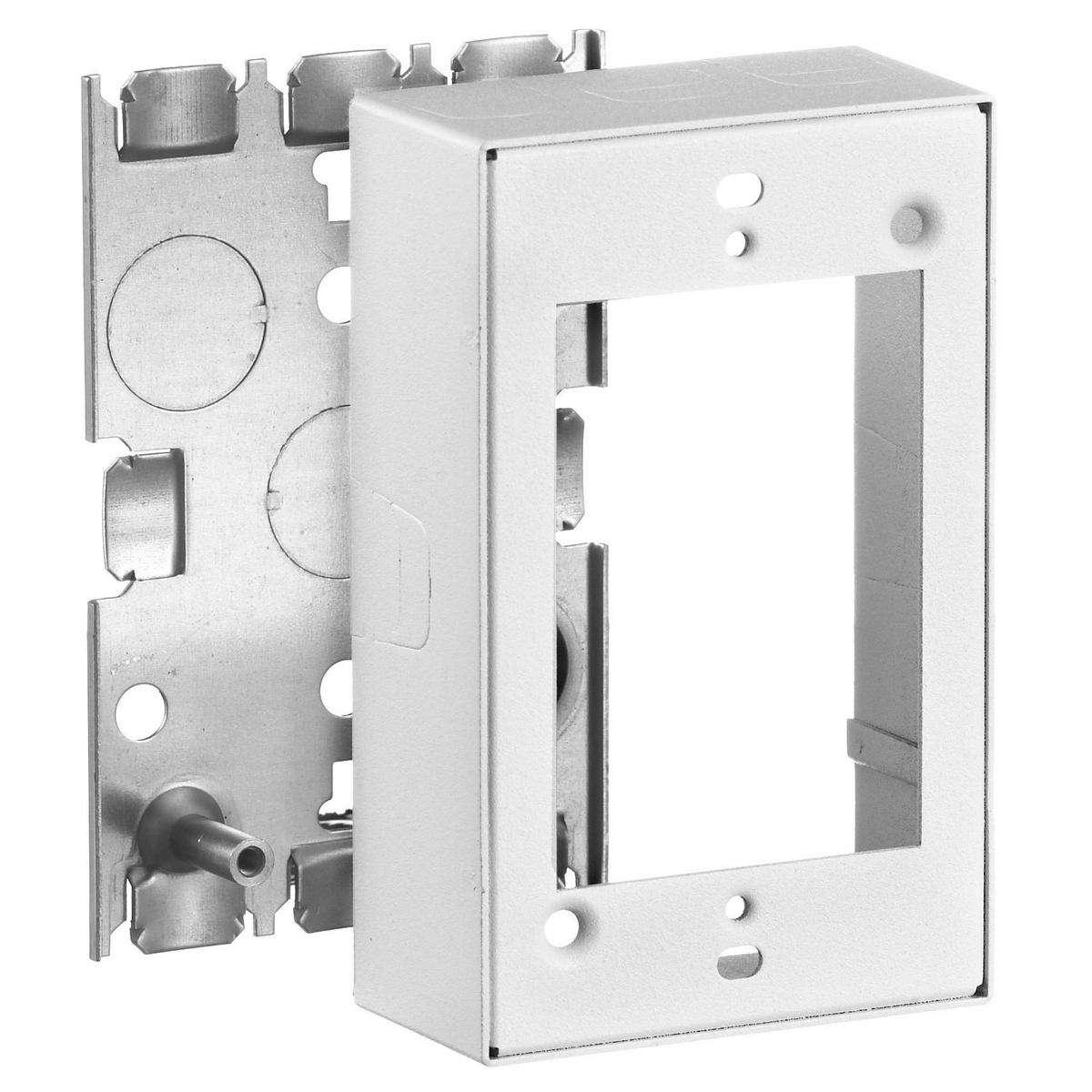 Product image for HUB HBL5747WA RACEWAY 1GANG SHALLOW BOX HBL500/700/HBL750 WHITE