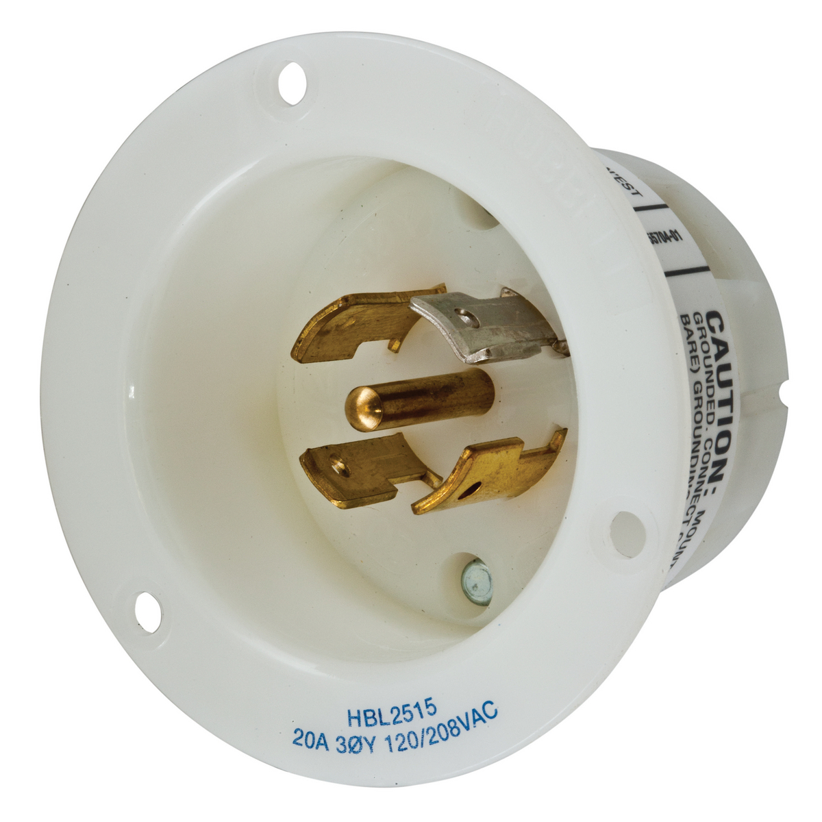 Product image for Plug L21-20P inlet twlo 3ph 20A 125/208V white