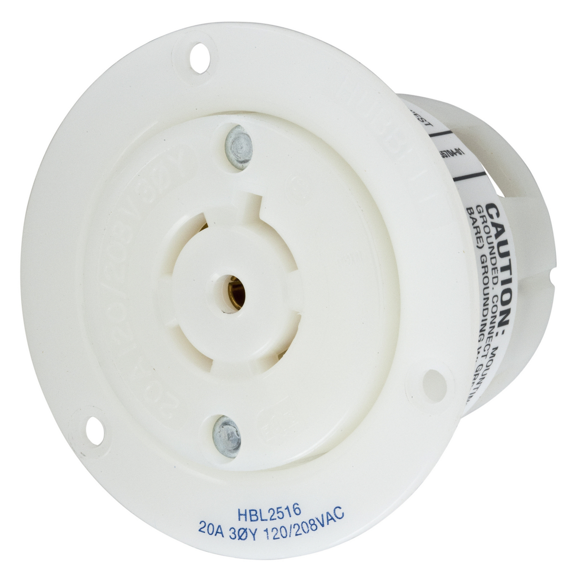 Product image for Receptacle L21-20R outlet twlo 3ph 20A 125/208V whi