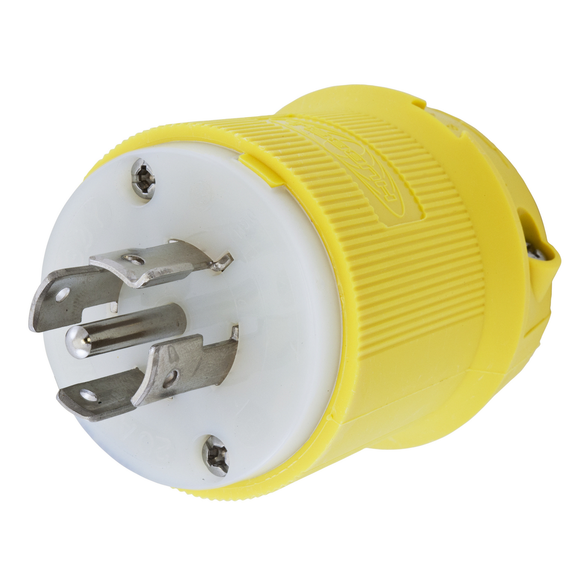 Product image for Plug twist-lock chem-marine 4-pole 5-wire NEMA L21-20P 20A 120/208V yellow