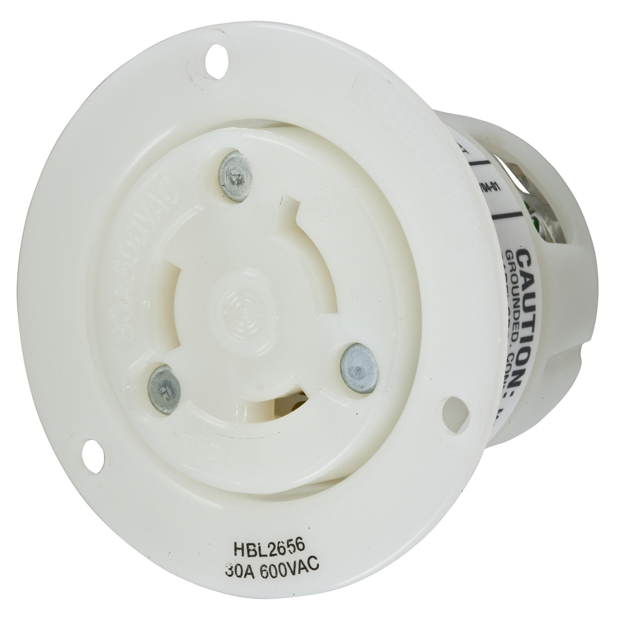 Product image for Receptacle flanged twist-lock NEMA L9-30R 30A 600V white