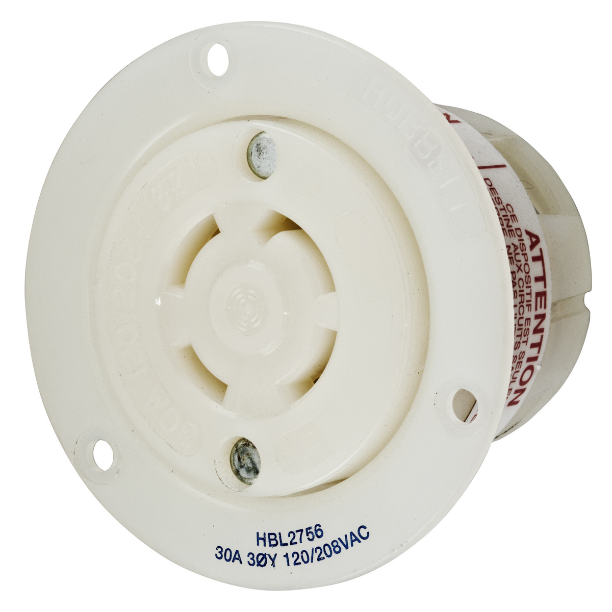 Product image for Receptacle L18-30R outlet twlo 3ph 30A 120/208V