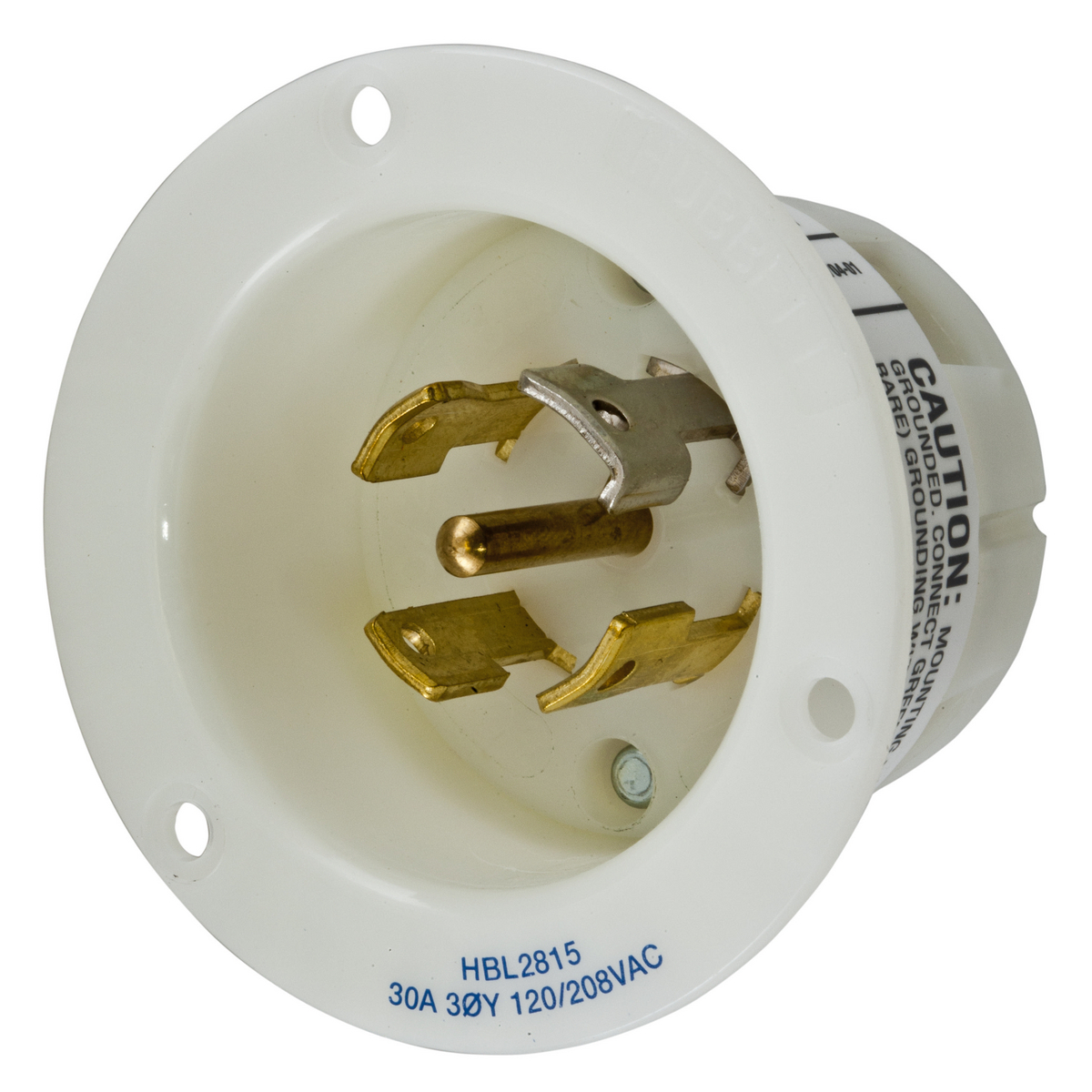 Product image for Plug L21-30P inlet twlo 3ph 30A 120/208V white