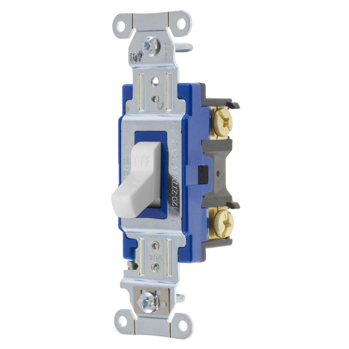 Product image for Switch toggle 3-way specification-grade 15A 277V white