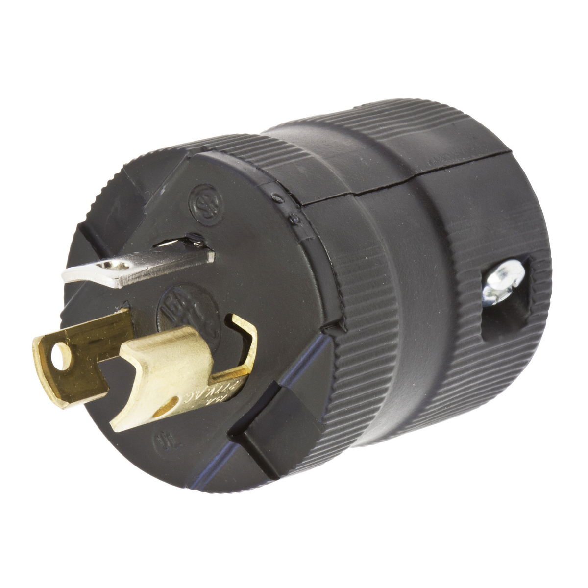 Product image for Plug valise twist-lock 2-pole 3-wire 2HP NEMA L7-15P 15A 277V black