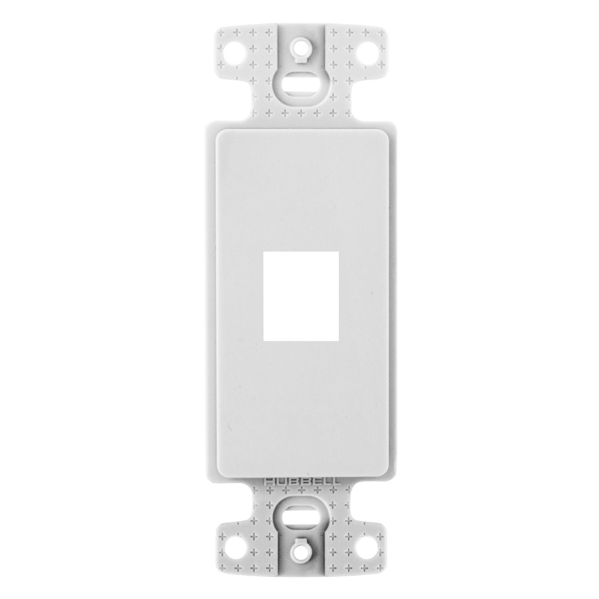 Product image for HUB NS611W COVER DECORA 1PORT KEYSTONE FRAME WHITE WALLPLATE