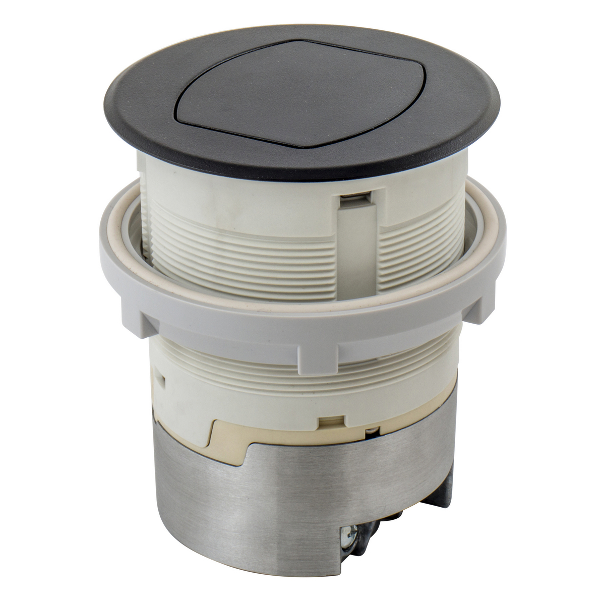 Product image for 20A Kitchen Counter Receptacle, Surface Mount, Black