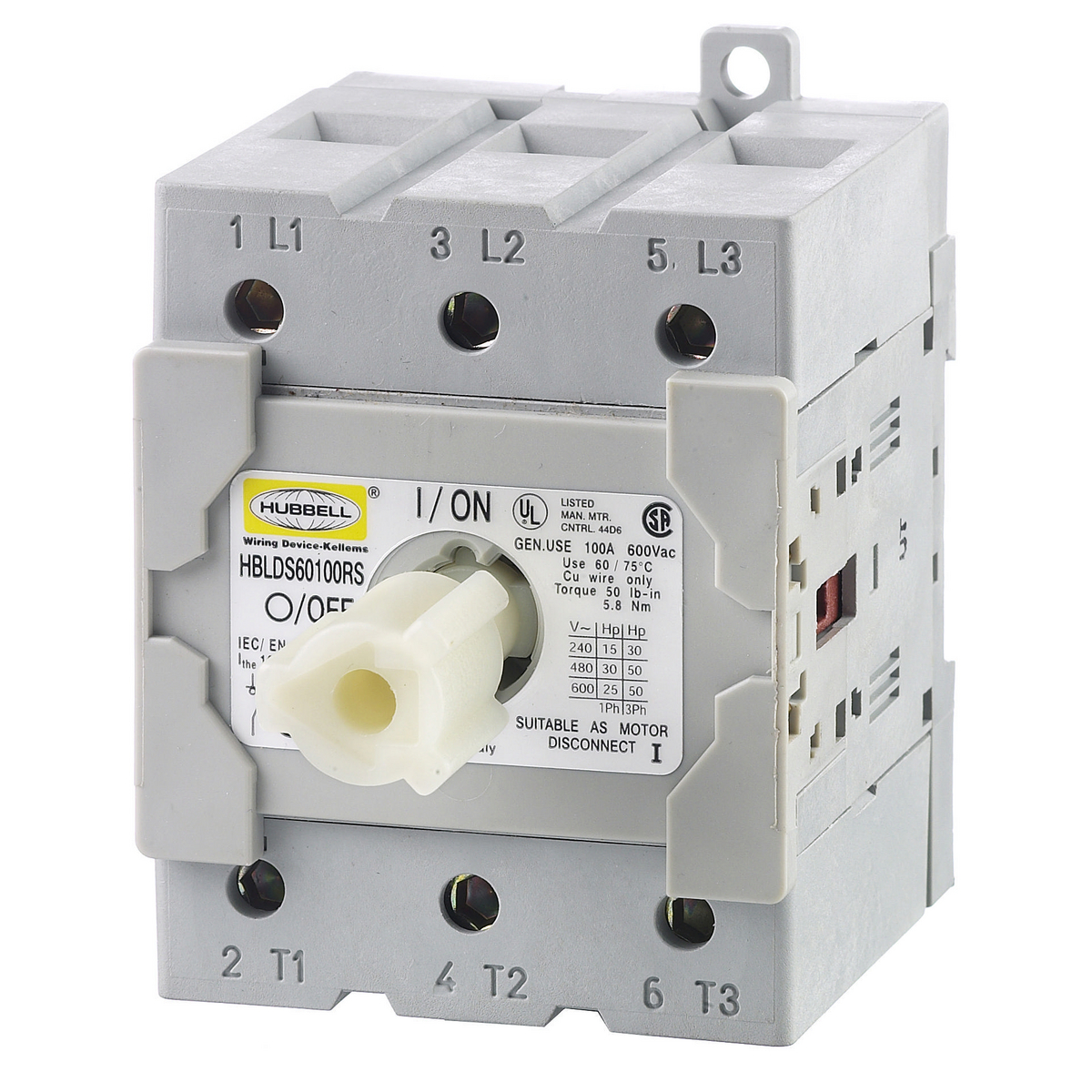 Product image for HUB HBLDS60100RS DISCONNECT SWITCH