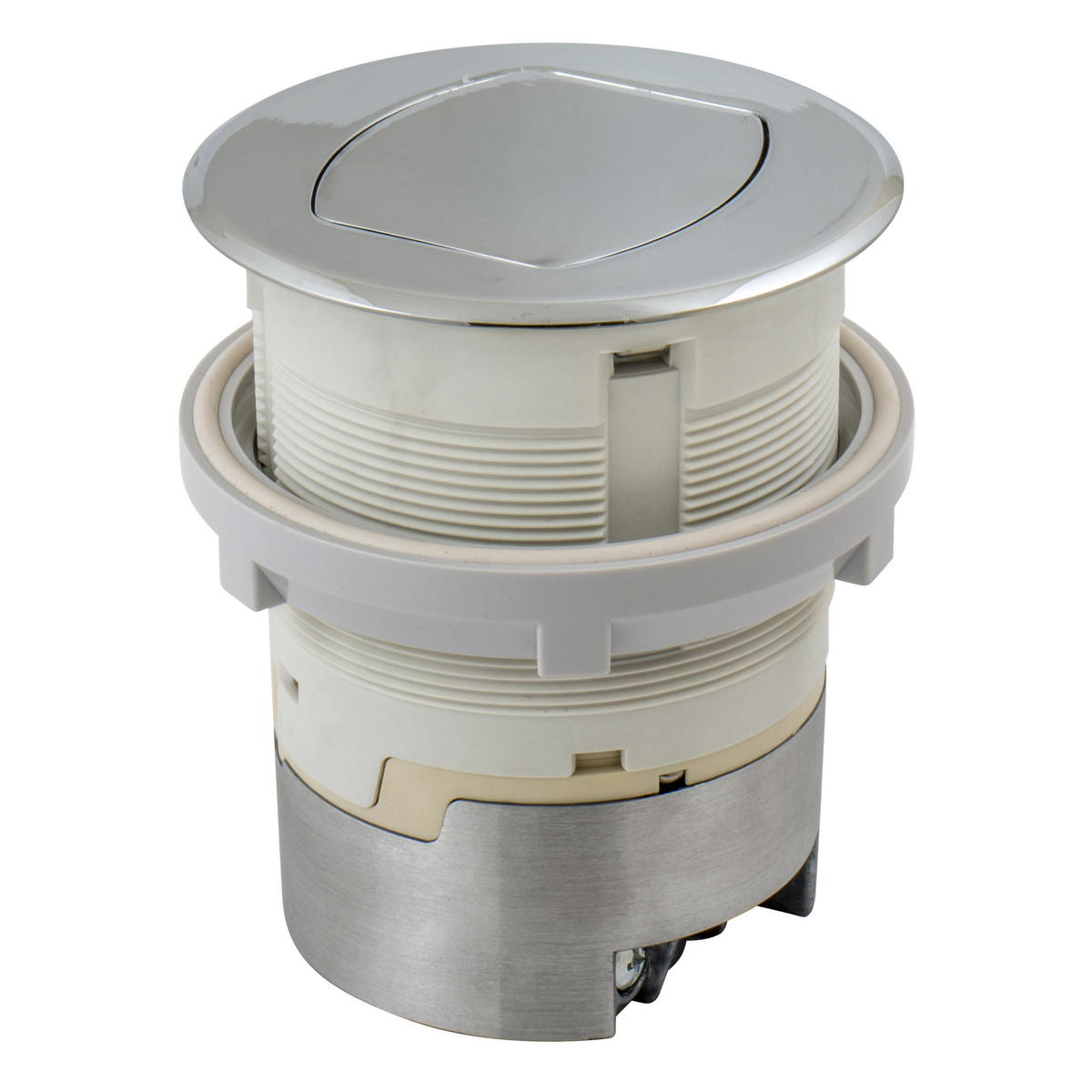 Product image for 15A KIT KTCN CNTR RCPT SURF CHROME