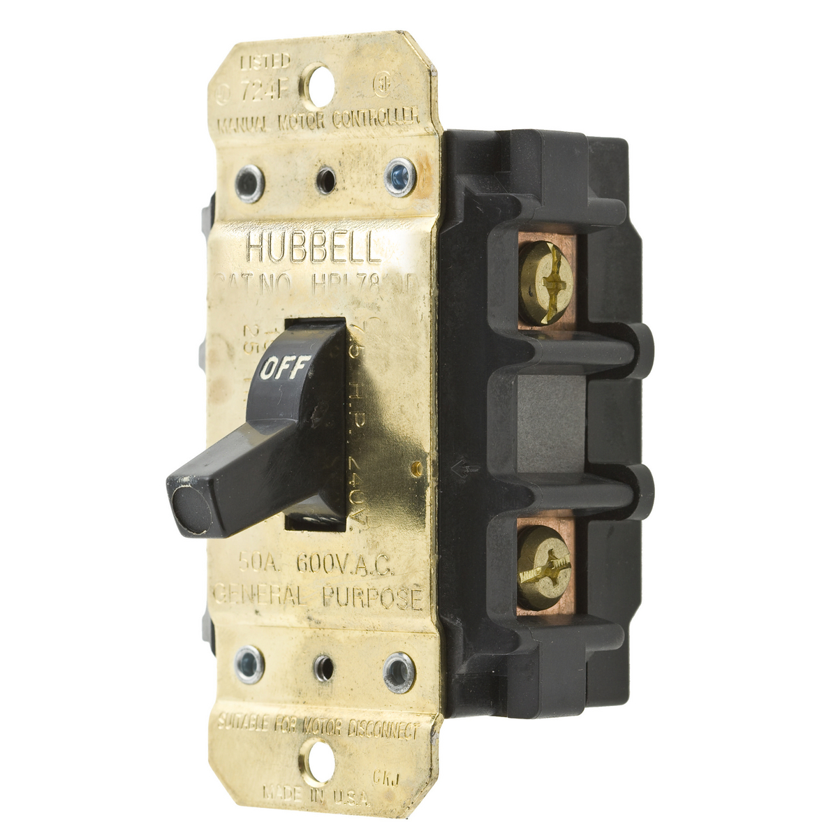 Product image for Controller motor 2-pole 50A 10HP 600VAC