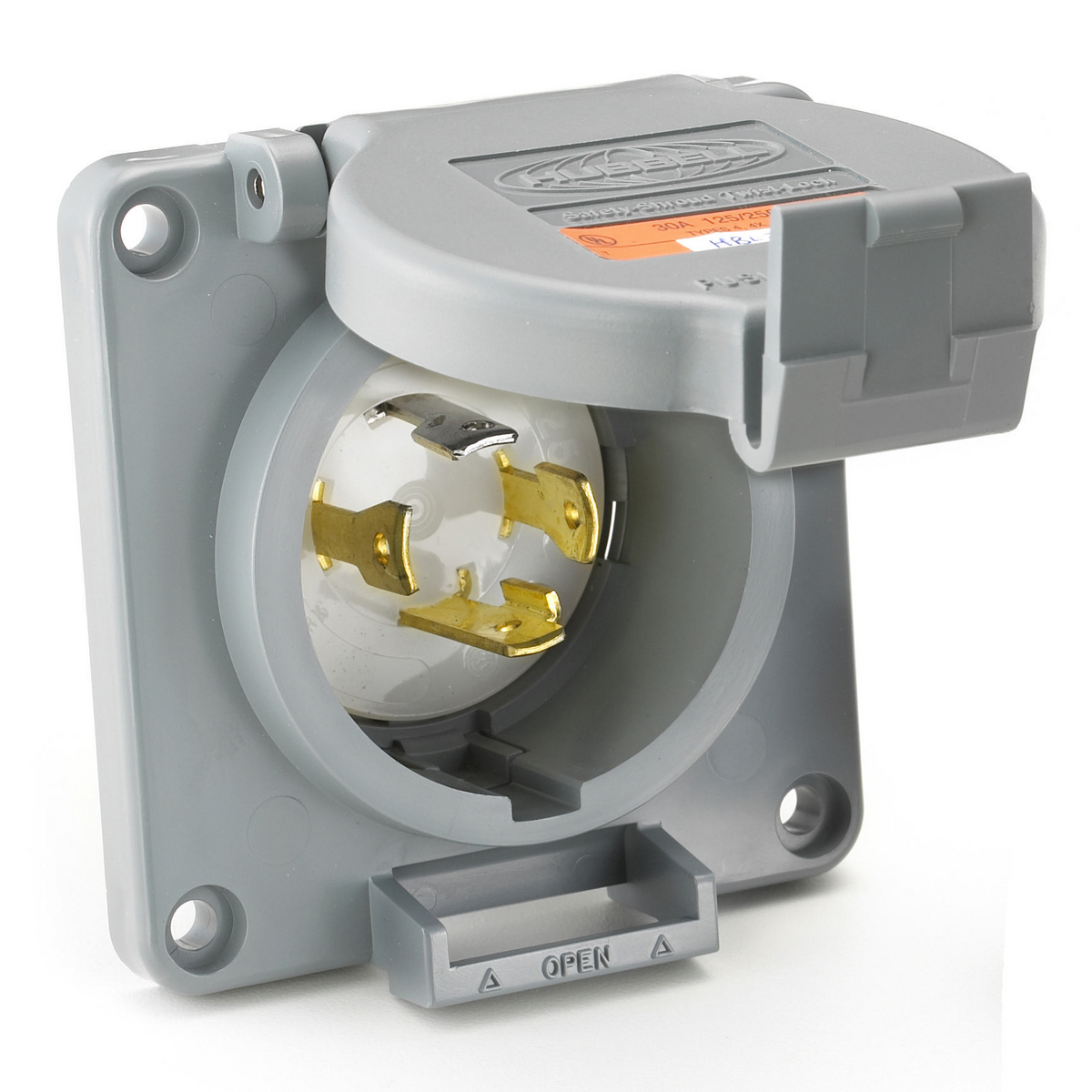 Product image for REVERSE SERVICE INLET 30A 125/250V 3P4W