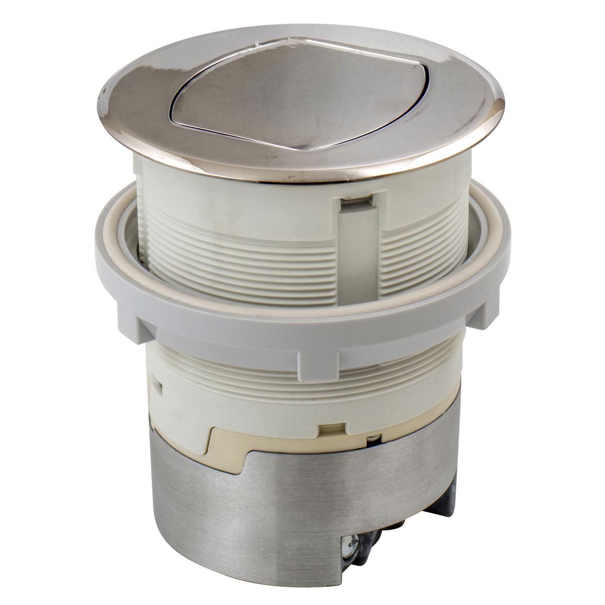Product image for 20A Kitchen Counter Receptacle, Surface Mount, Nickel