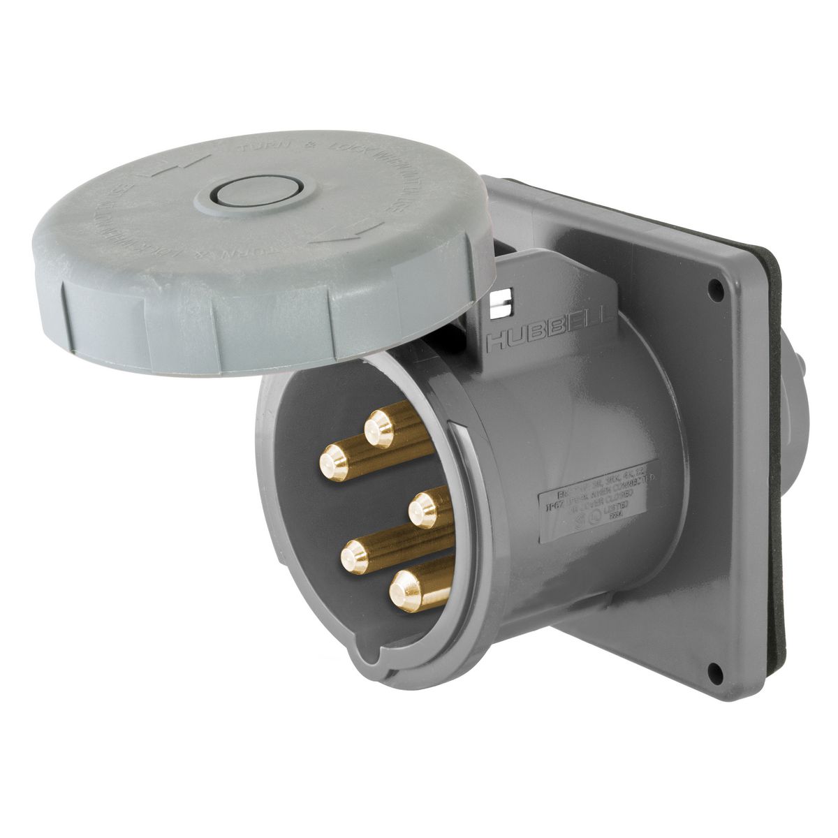 Product image for MARINE PS INLET, 4P5W, 100A 120/208V