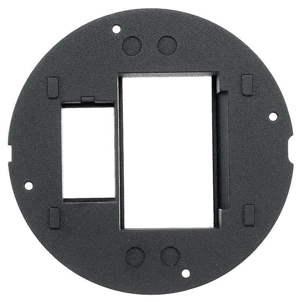 Product image for Sub-Plate datacom 1 unit flush/3 unit recessed black