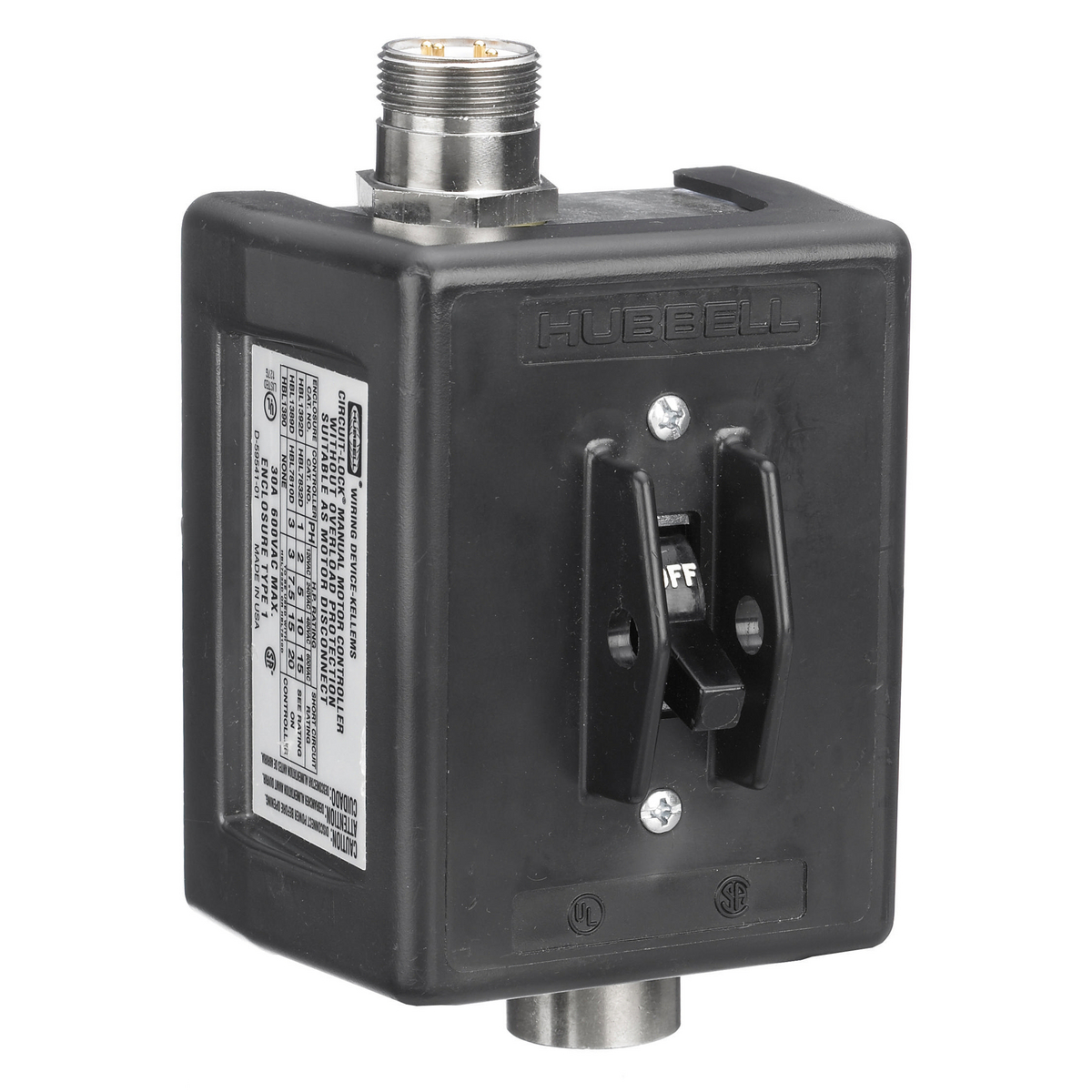 Product image for DISC SW, 3P 30A 600V, NEMA1, 2 MTQK RCPT