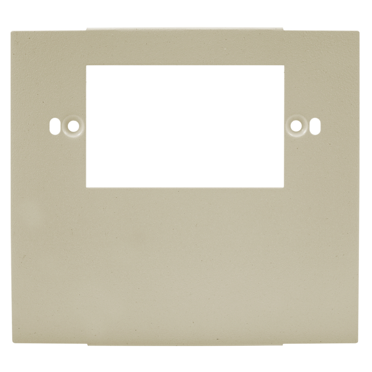 Product image for Plate cover 2-gang 1-opening & 1-blank steel ivory