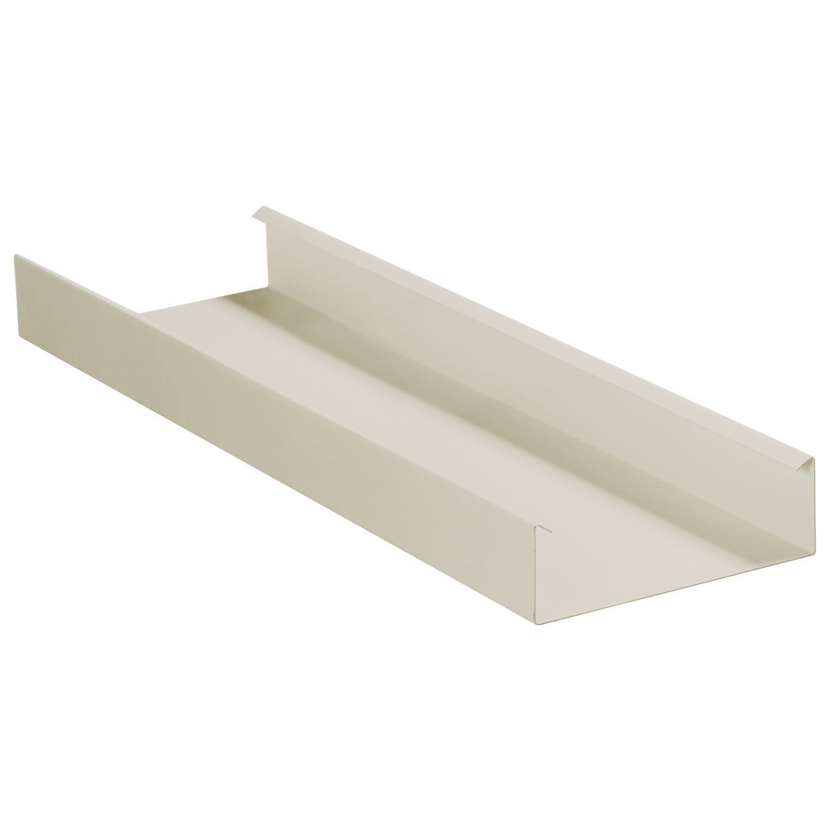 Product image for Base 1-channel steel 2piece ivory 120x6.75x2.12"