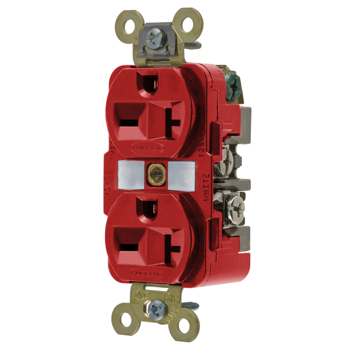 Product image for Receptacle duplex specification grade 2HP NEMA 6-20R 20A 250V red