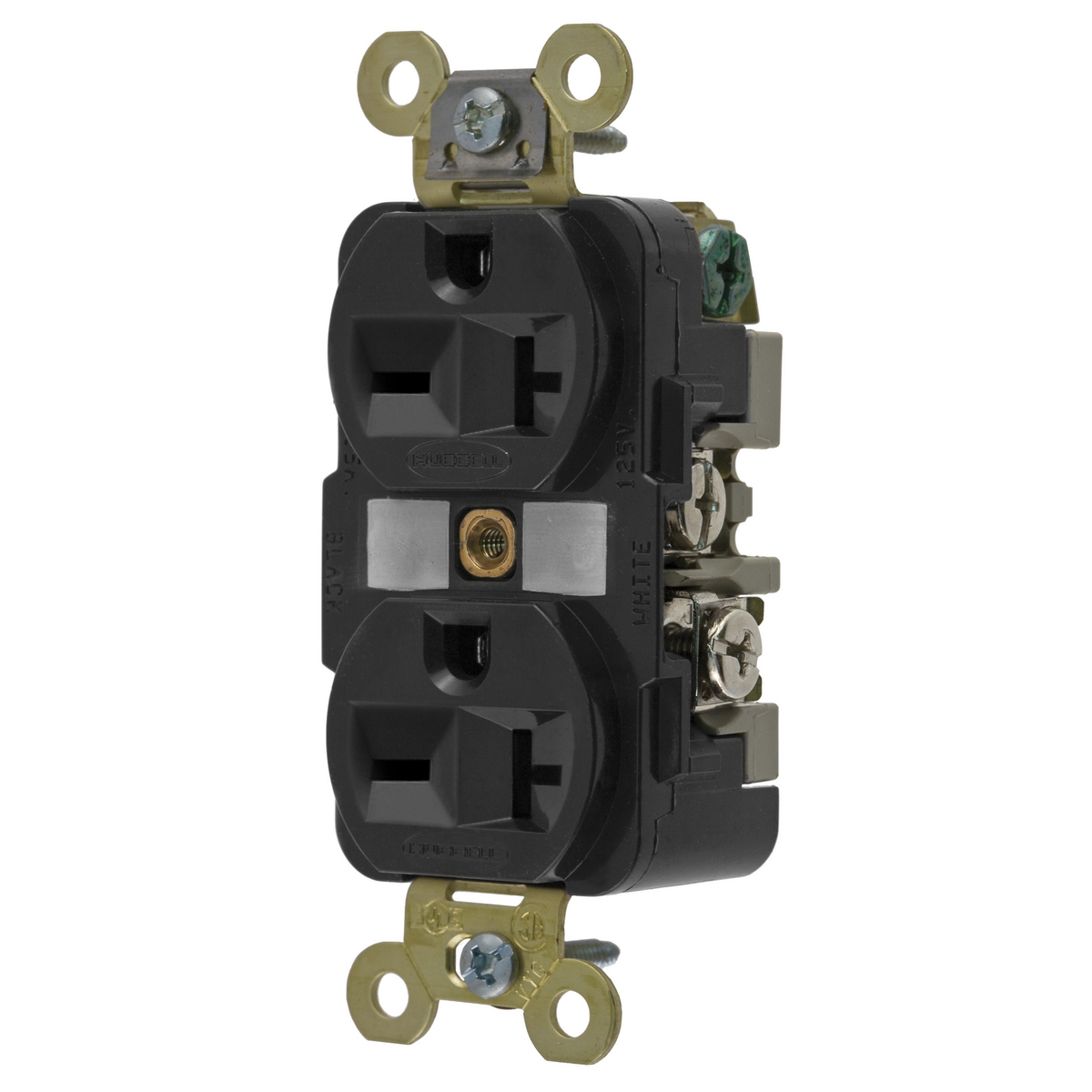 Product image for Receptacle duplex specification grade 2HP NEMA 6-20R 20A 250V black