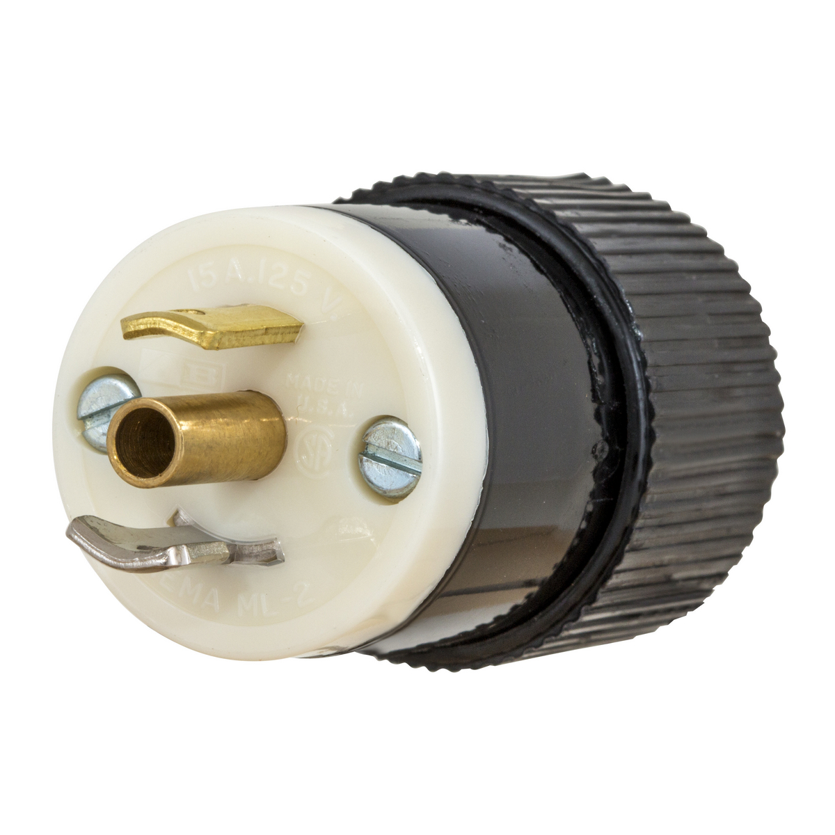 Product image for LKG PLUG, MIDGET 15A 125V, ML-2P,BRY