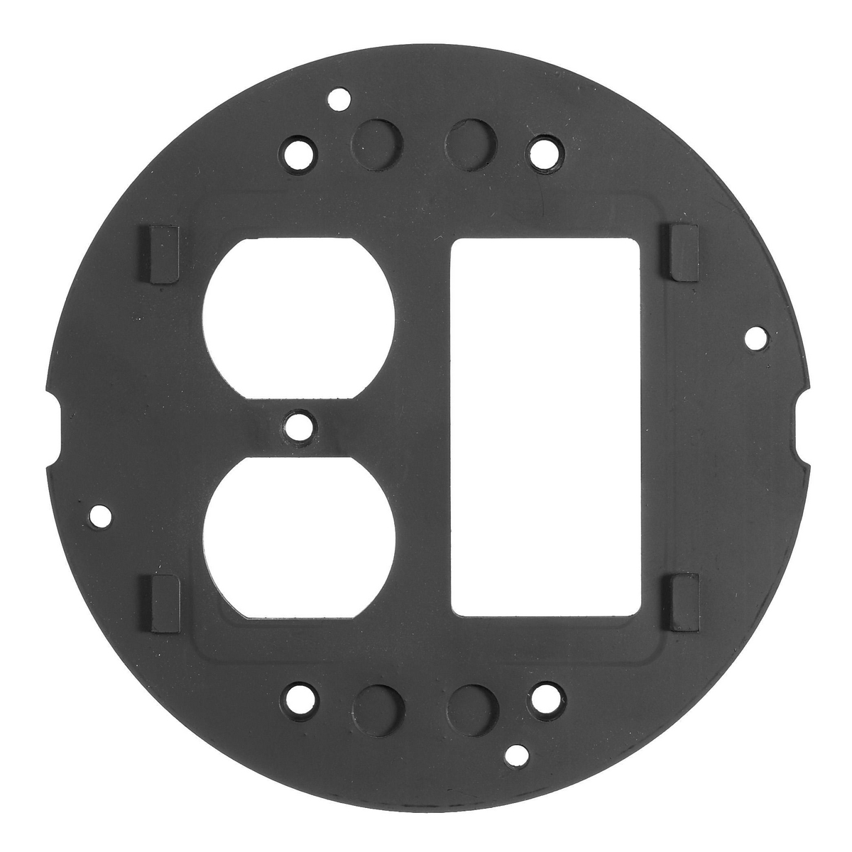 Product image for HUB S1SPDUSL SUB PLATE FOR FLOOR BOX 1RECEP AND 1 DECORA STYLE OPENING
