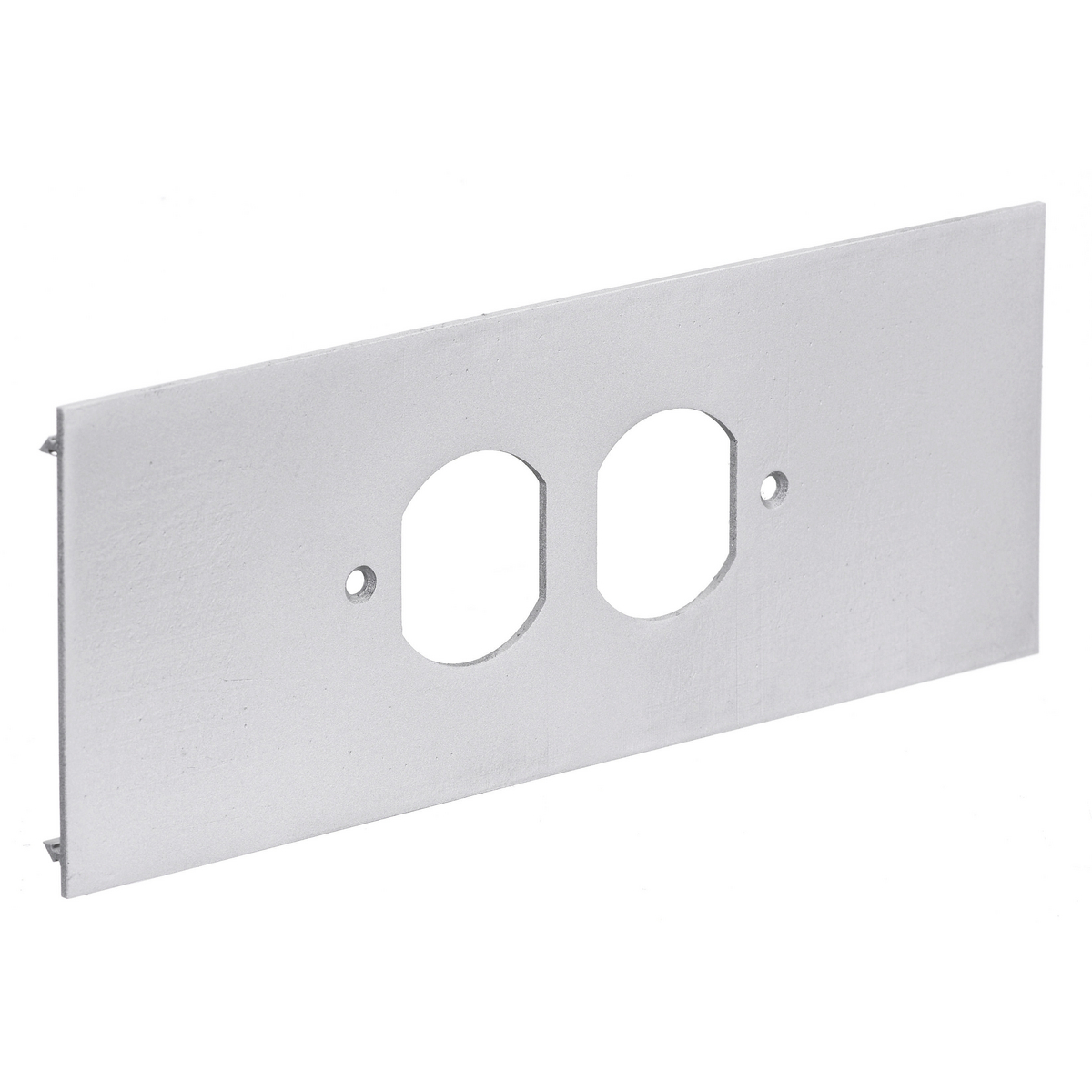 Product image for Cover duplex receptacle base mount aluminium 12x2.54"