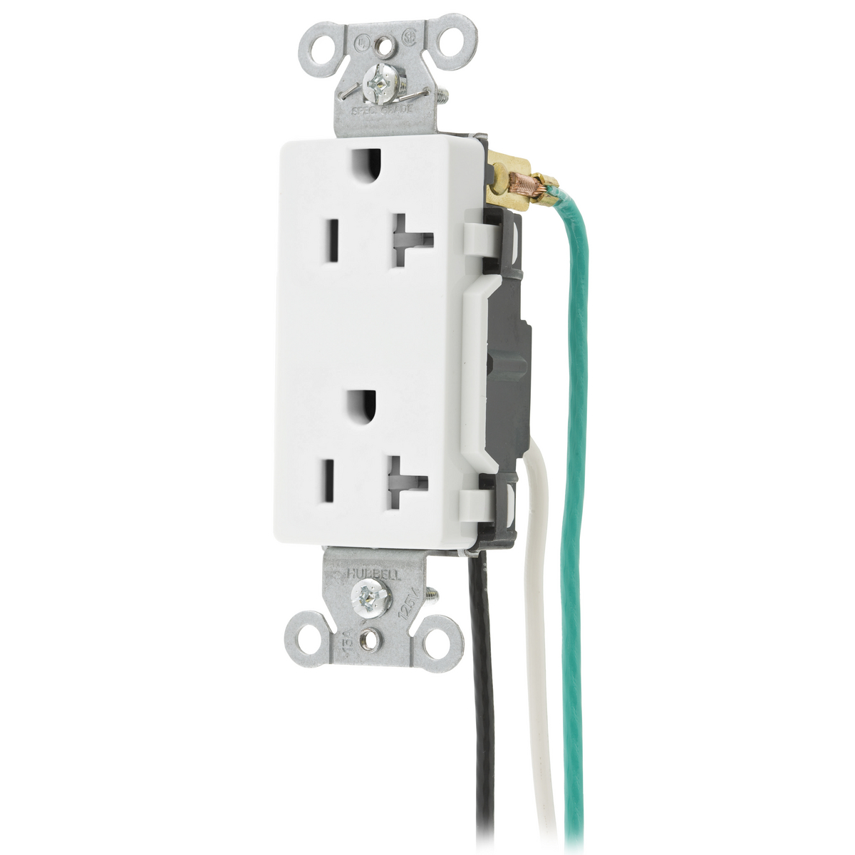 Product image for DR20WHITR W/ 8" SOLID LEADS