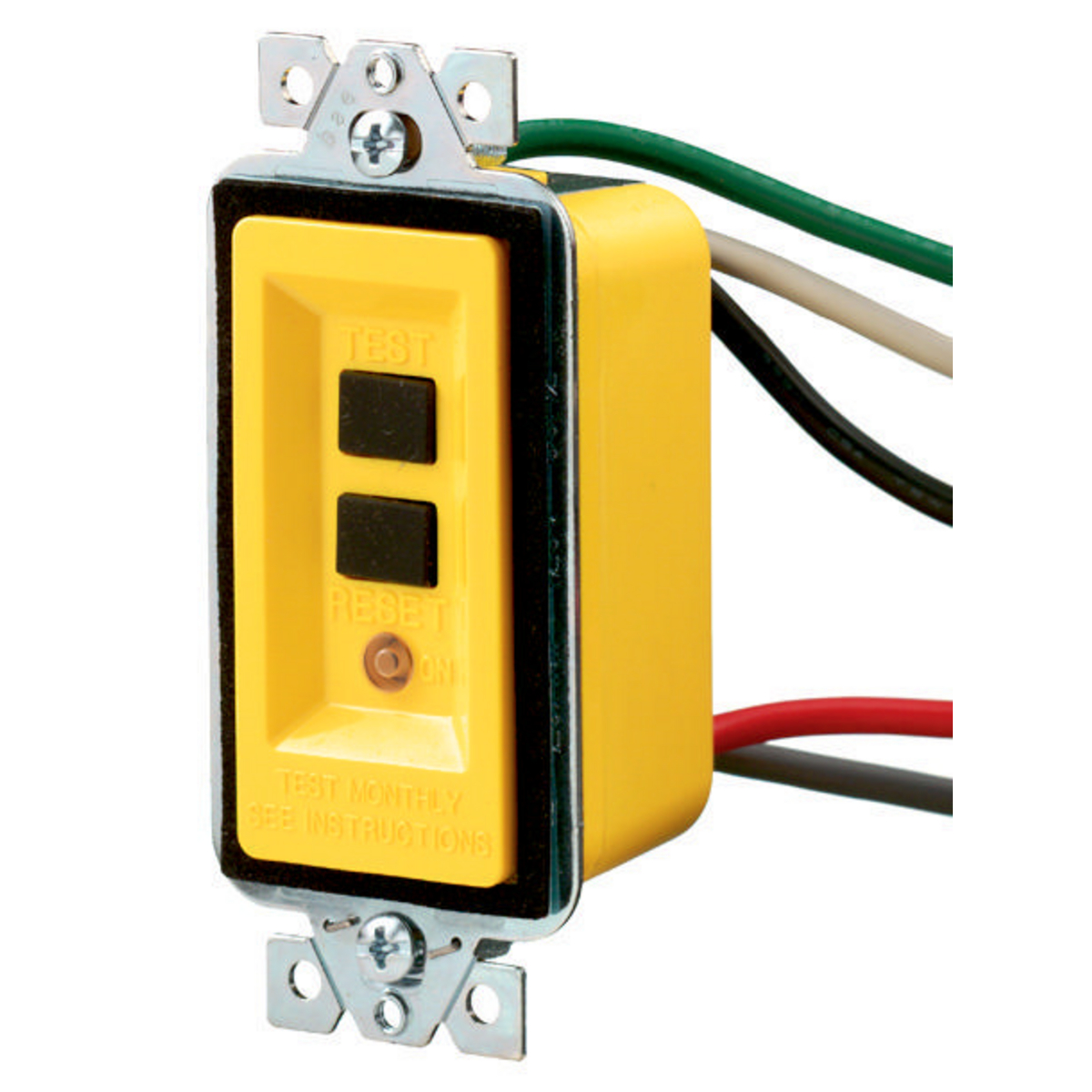 Product image for Module GFCI automatic 20A 120VAC yellow