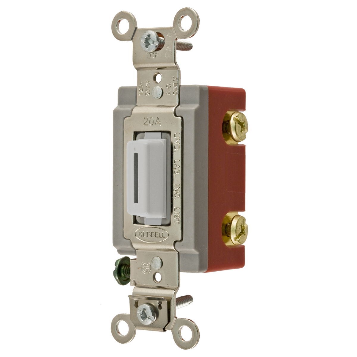 Product image for SP TOG, IND GRD, 20A 120/277V, LK, WH