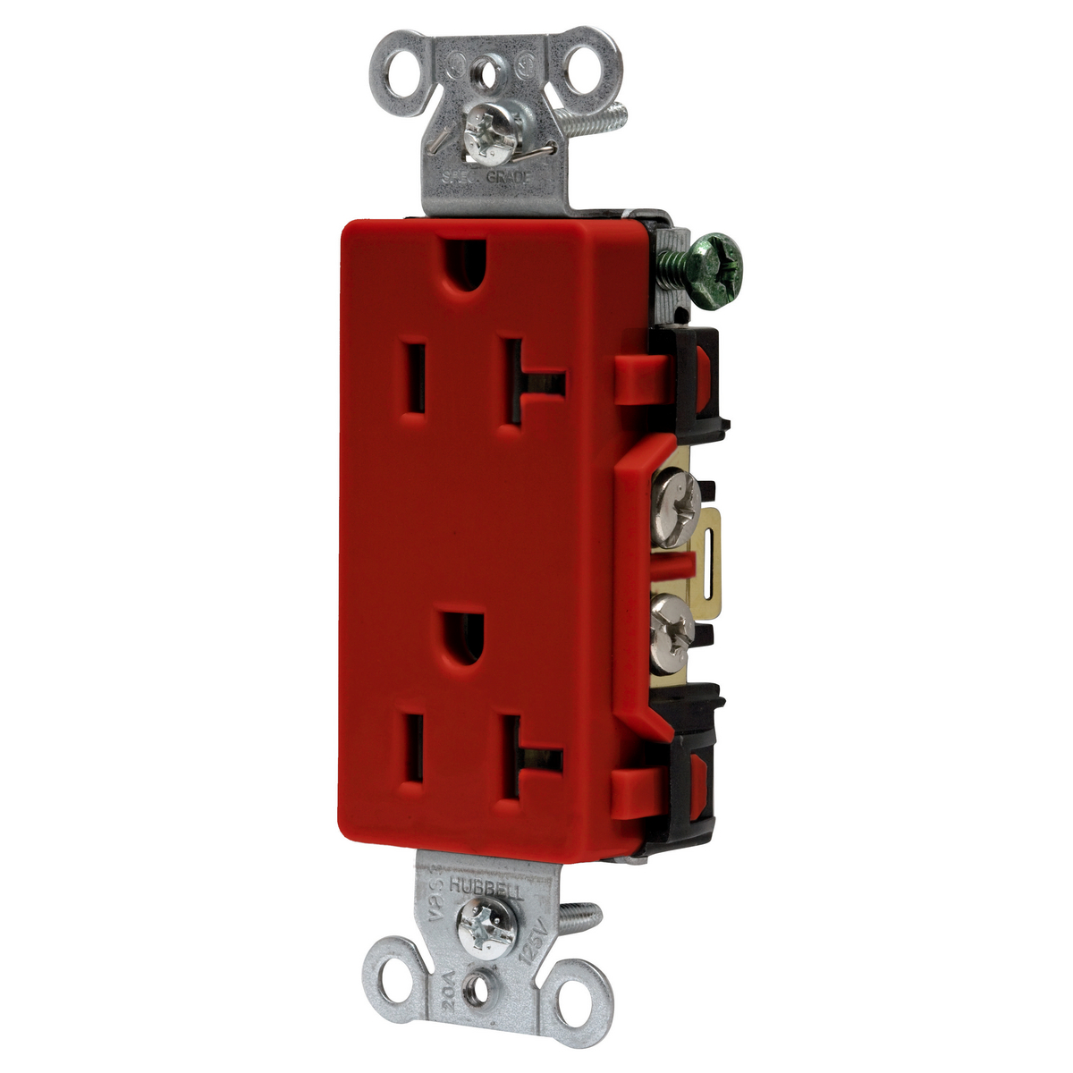 Product image for DECO RCPT, COMM GRD, 20A 125V, 5-20R, R
