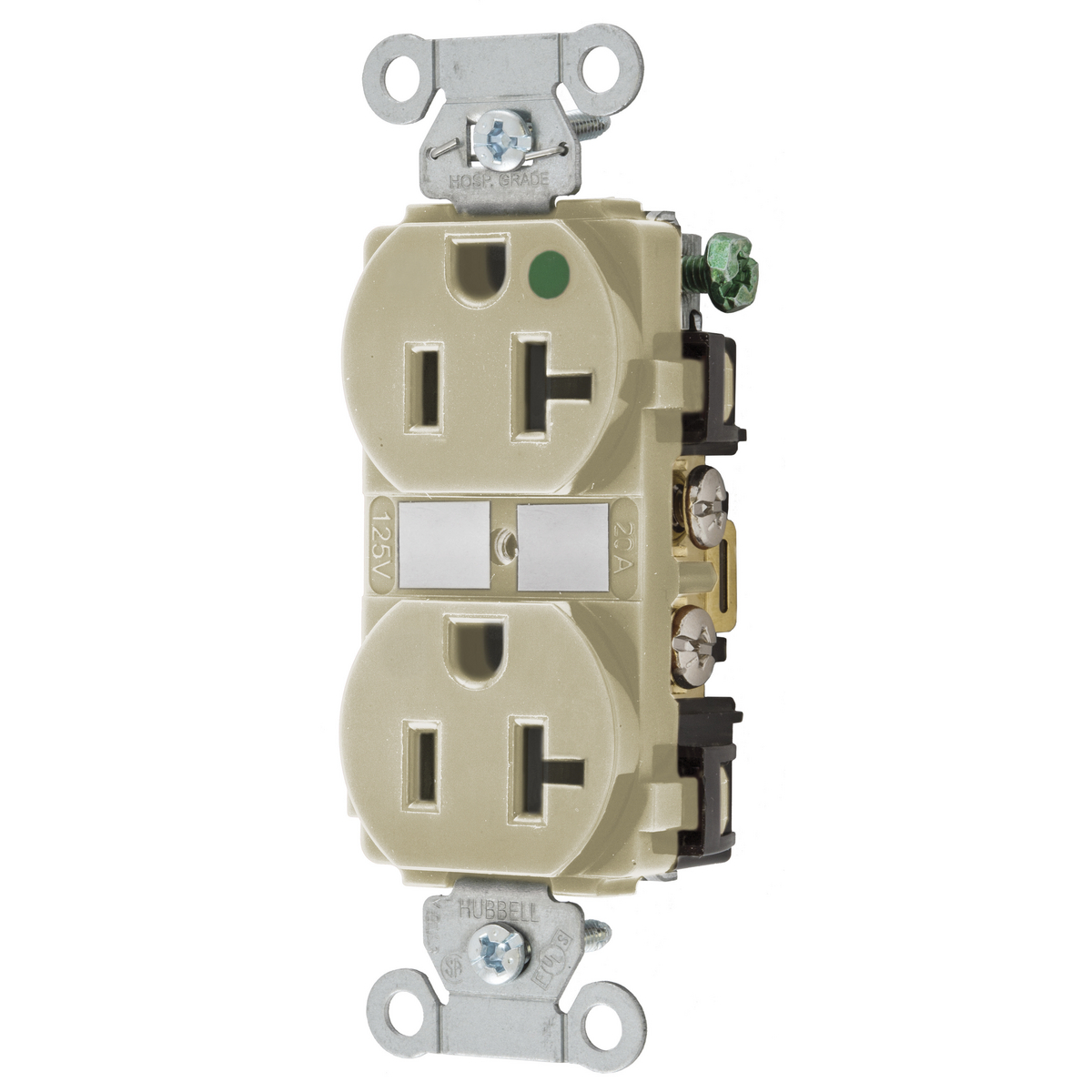 Product image for HUBBELL-PRO HG DPLX 20A/125V IV